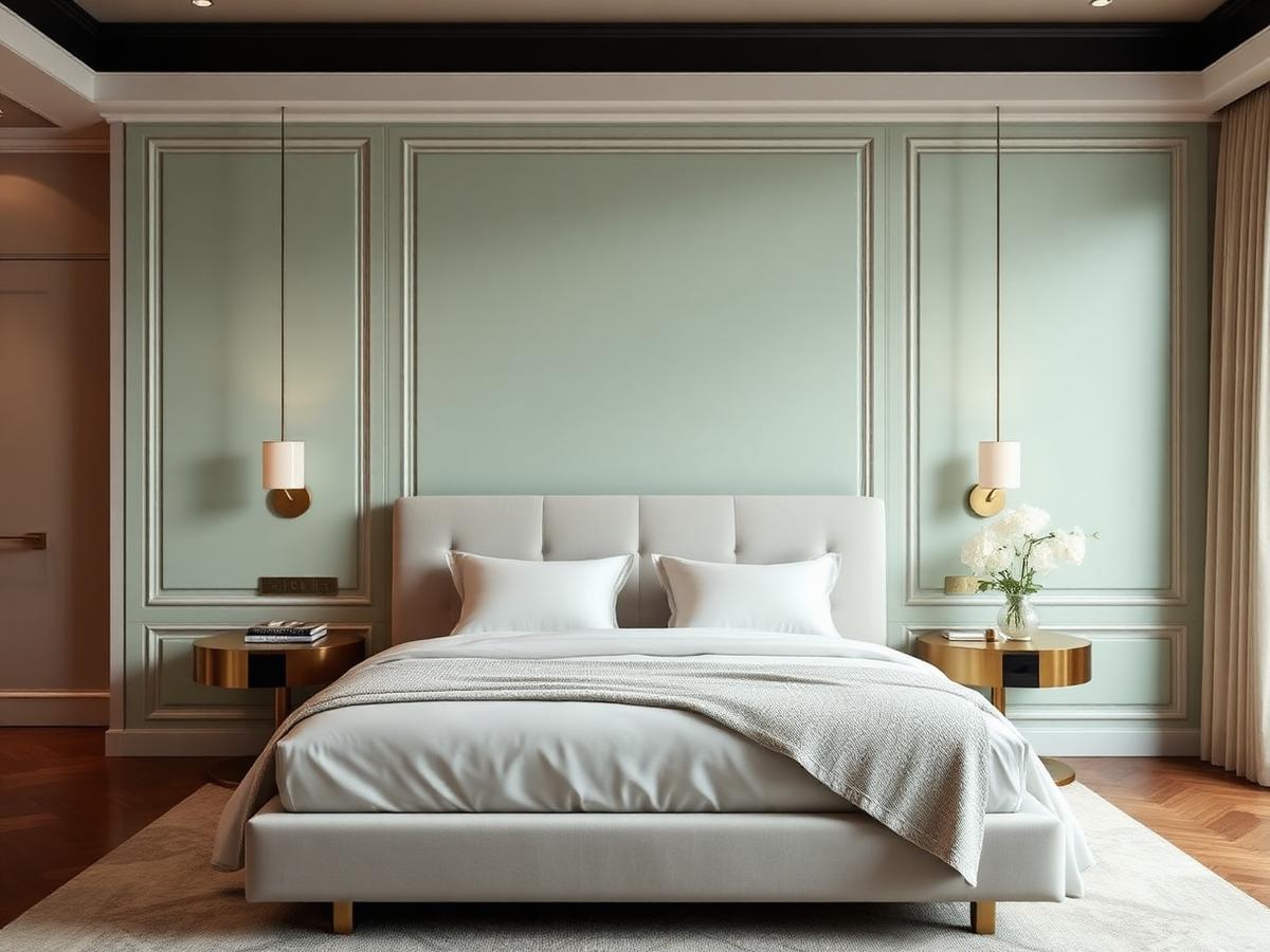 Interior bedroom repaint in a Toorak residence, Melbourne